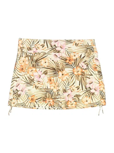 Pre-owned Lands' End Casual Skirt In Brown