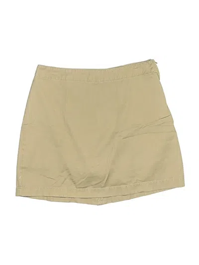 Pre-owned Lands' End Casual Skirt In Brown