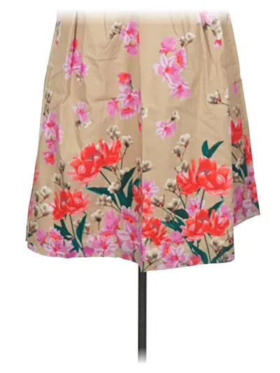 Pre-owned Lands' End Casual Skirt In Brown