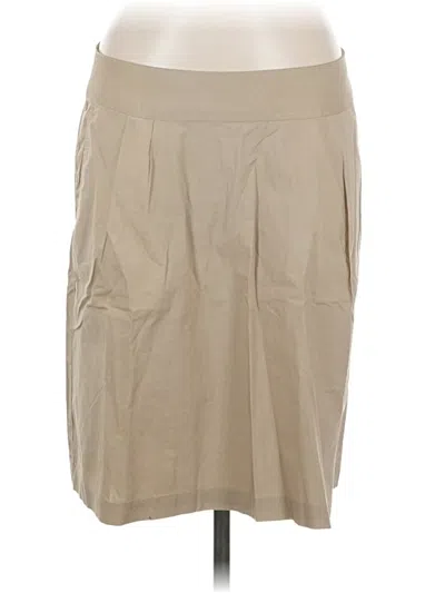Pre-owned Lands' End Casual Skirt In Brown