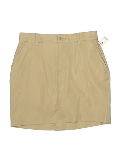 Pre-owned Lands' End Casual Skirt In Brown