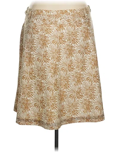 Pre-owned Lands' End Casual Skirt In Brown