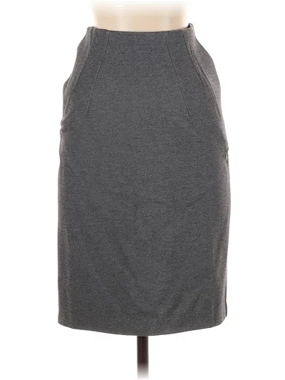 Pre-owned Lands' End Casual Skirt In Gray