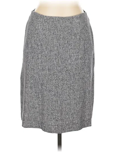 Pre-owned Lands' End Casual Skirt In Gray