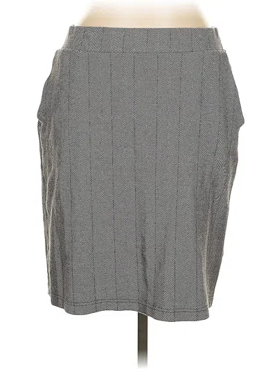 Pre-owned Lands' End Casual Skirt In Gray