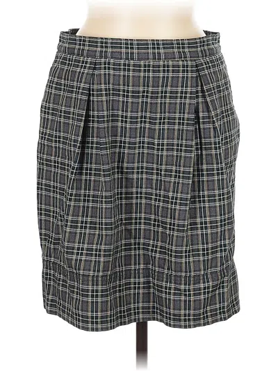 Pre-owned Lands' End Casual Skirt In Gray