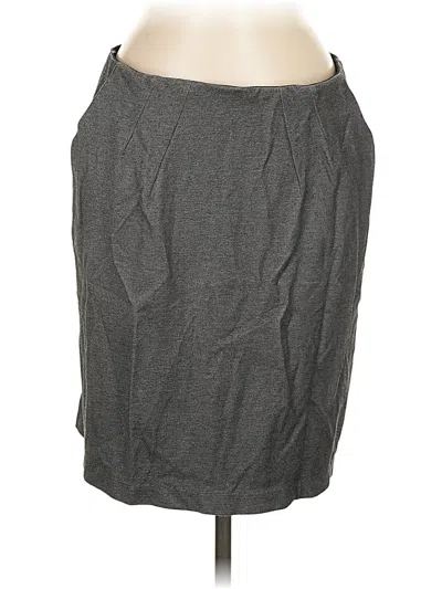 Pre-owned Lands' End Casual Skirt In Gray