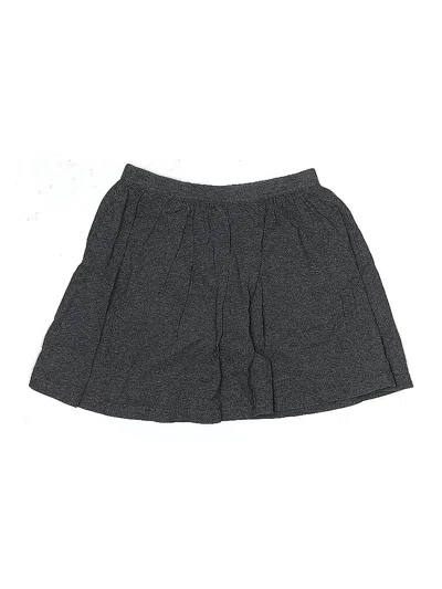 Pre-owned Lands' End Casual Skirt In Gray