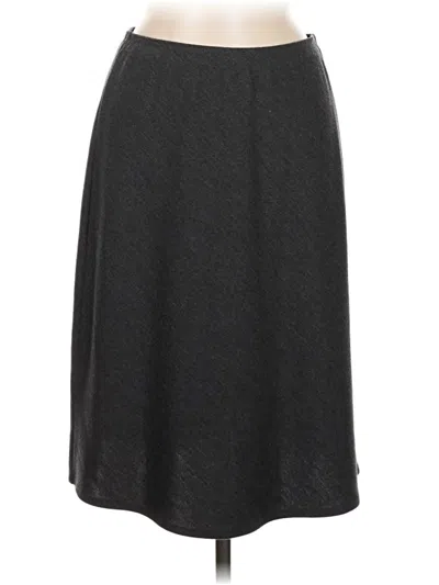 Pre-owned Lands' End Casual Skirt In Gray