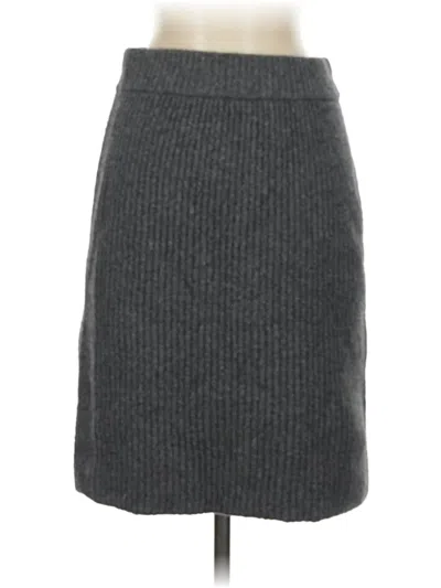 Pre-owned Lands' End Casual Skirt In Gray