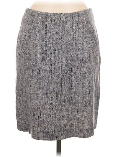 Pre-owned Lands' End Casual Skirt In Gray