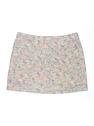 Pre-owned Lands' End Casual Skirt In Gray