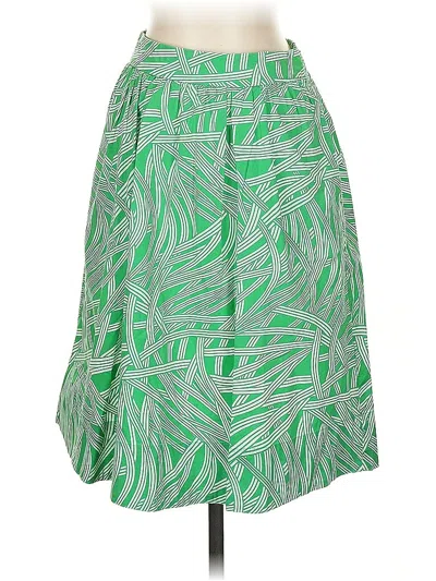 Pre-owned Lands' End Casual Skirt In Green