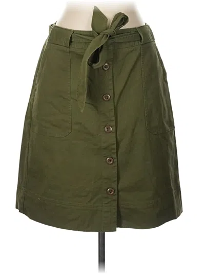 Pre-owned Lands' End Casual Skirt In Green