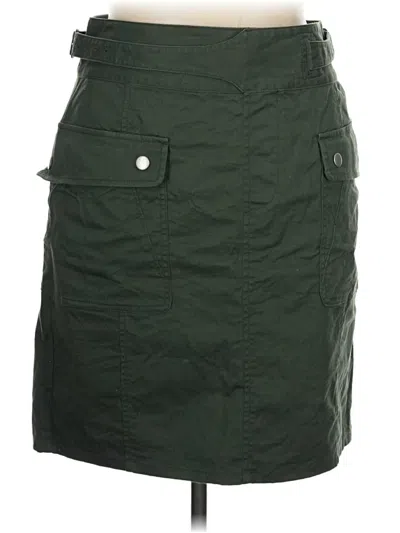 Pre-owned Lands' End Casual Skirt In Green