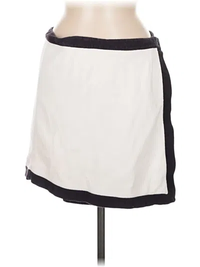 Pre-owned Lands' End Casual Skirt In Ivory