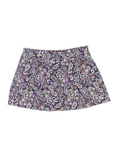 Pre-owned Lands' End Casual Skirt In Purple