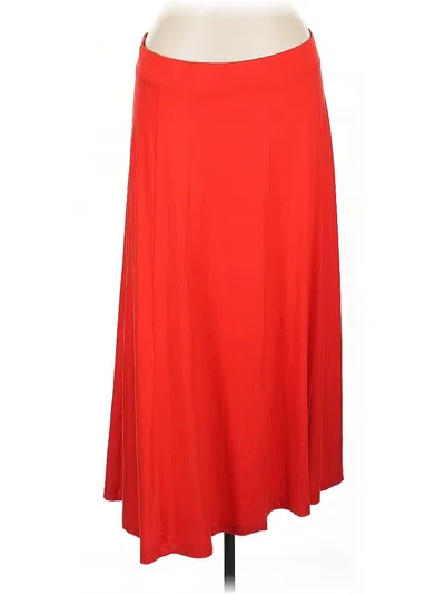 Pre-owned Lands' End Casual Skirt In Red