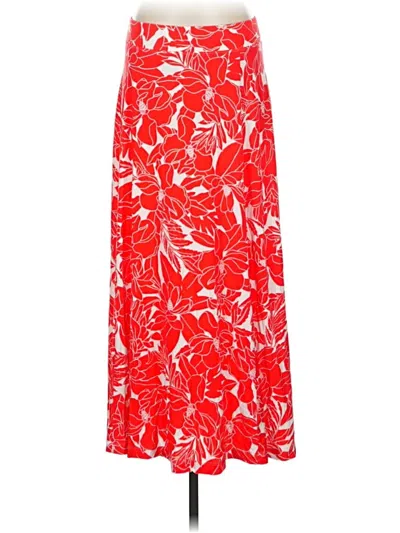 Pre-owned Lands' End Casual Skirt In Red