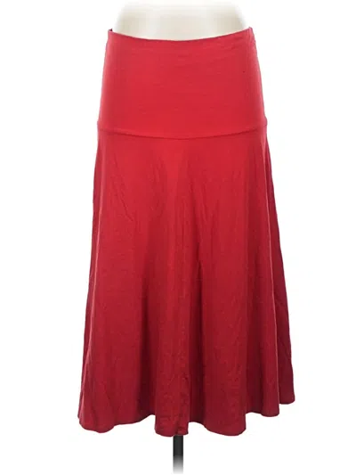 Pre-owned Lands' End Casual Skirt In Red