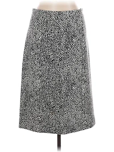 Pre-owned Lands' End Casual Skirt In Silver
