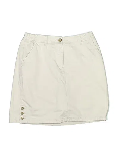 Pre-owned Lands' End Casual Skirt In Tan