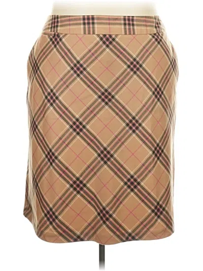 Pre-owned Lands' End Casual Skirt In Tan