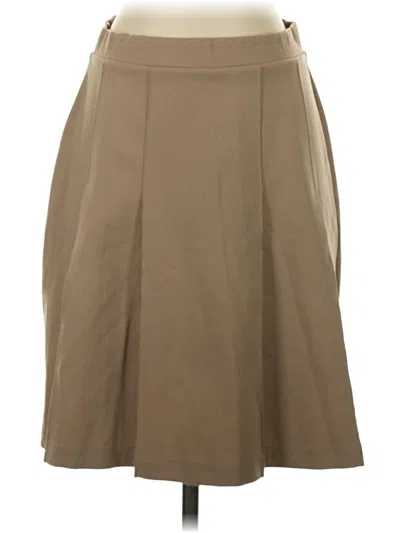 Pre-owned Lands' End Casual Skirt In Tan