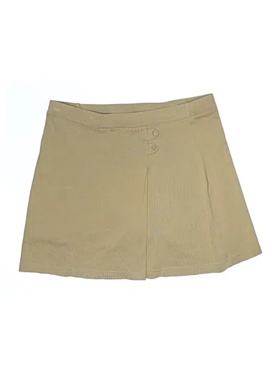 Pre-owned Lands' End Casual Skirt In Tan