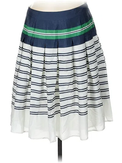 Pre-owned Lands' End Casual Skirt In White