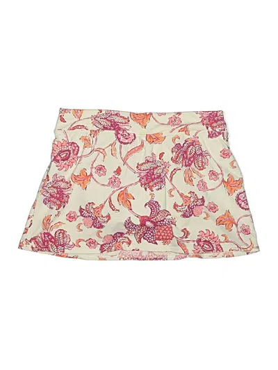 Pre-owned Lands' End Casual Skirt In White