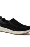 Lands' End Casual Slip On Loafers In Black/cream
