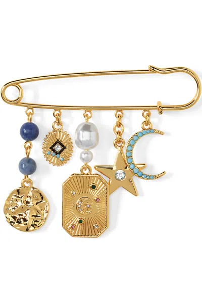 Lands' End Celestial Charm Pin In Multi