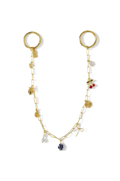 Lands' End Charmed Bag Chain In Gold