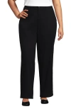 Lands' End Chino High Rise Rail Straight Leg Pants In Black