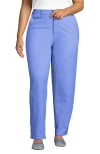 Lands' End Chino High Rise Rail Straight Leg Pants In Blue