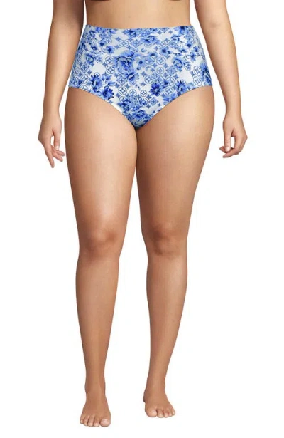 Lands' End Chlorine Resistant Pinchless High Waisted Bikini Bottoms