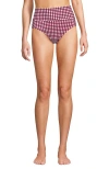 Lands' End Plus Size Pinchless High Waisted Bikini Bottoms