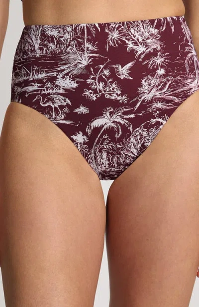 Lands' End Chlorine Resistant Smoothing Control High Waisted Bikini Bottoms