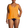 Lands' End Tulip Hem Tankini Top In Sweet Mango
