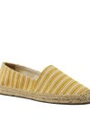 Lands' End Classic Espadrille Flats In Yellow Stripe