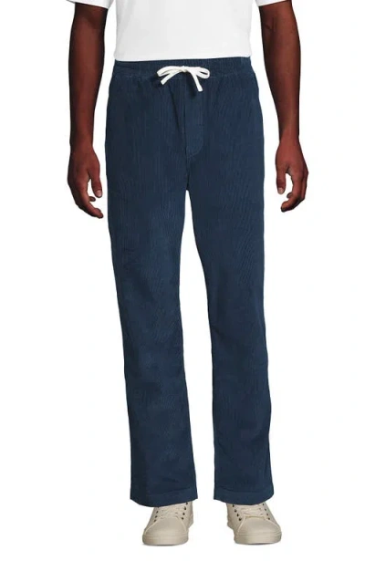 Lands' End Classic Fit Coastal Corduroy Deck Pant In Blue