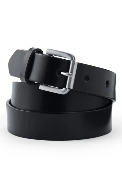 Lands' End Classic Leather Belt In Black