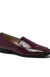 Lands' End Classic Leather Loafers In Royal Burgundy Leather