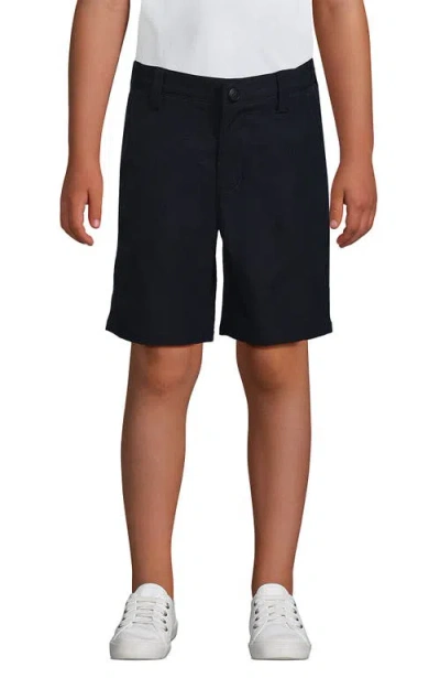Lands' End Kids'  School Uniform Boys Active Chino Shorts In Classic Navy