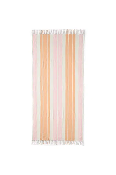 Lands' End Coast Clear Sand Resistant Turkish Cotton Beach Towel In Orange