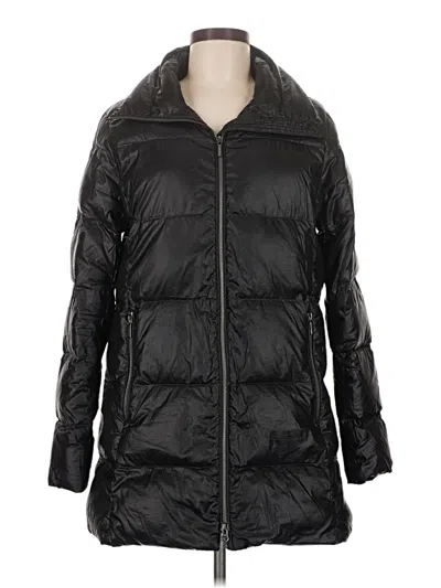 Pre-owned Lands' End Coat In Black