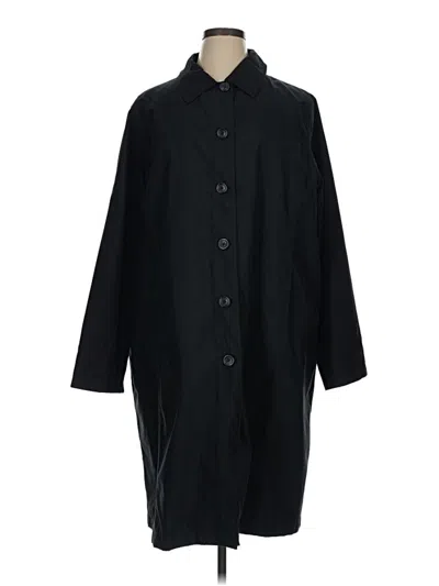 Pre-owned Lands' End Coat In Black