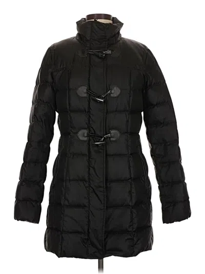 Pre-owned Lands' End Coat In Black