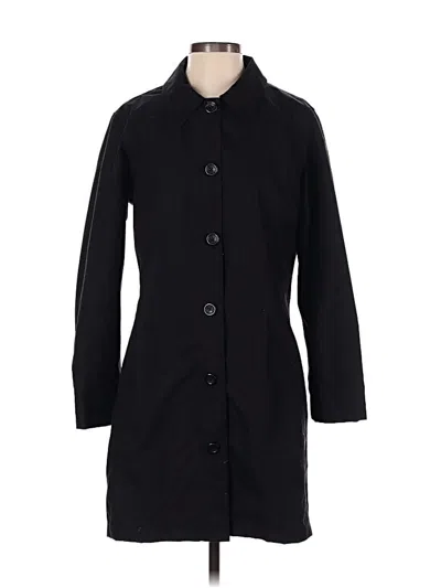 Pre-owned Lands' End Coat In Black